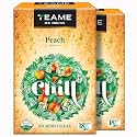 TE-A-ME Peach Iced Tea Bags, 36 Pyramid Sachets (18 x 2) | Sugar-Free Peach Black Tea Blend | Cold Brew Tea | Pack of 2