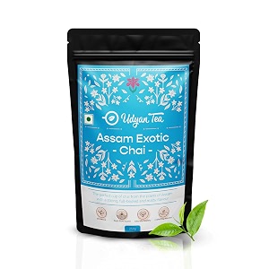 udyan tea assam exotic chai  traditional indian recipe  natural ingredients  rich and flavourful chai - premium blend of fresh tea leaves 250 g