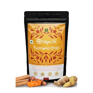 udyan tea turmeric chai ctc tea 250g  loose leaf ctc tea  ayurvedic blend for immunity boosting amp health