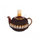 Knitted Teapot Cozy, 2-Piece Split Design with Button Fastening, Acrylic Insulated Teapot Cover for 2 Cup 15-20 oz Teapots, British Style Decorative Tea Warmer, 9 Patterns Available，BROWN HOUSE