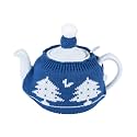 Knitted Teapot Cozy, 2-Piece Split Design with Button Fastening, Acrylic Insulated Teapot Cover for 2 Cup 15-20 oz Teapots, British Style Decorative Tea Warmer, 9 Patterns Available，BLUE TREE