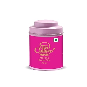 tea culture of the world ceremonial grade matcha tea powder  japanese matcha  aids in weight management  relaxes mind  enhaces focus 30gm