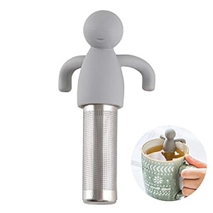 tea infuser for loose tea cute tea strainer ultra fine mesh stainless steel leaf tea ball strainer infuser grey