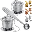 Tea Infuser Set of 2 with Tea Scoop &amp; Drip Trays, Loose Leaf Tea Strainer