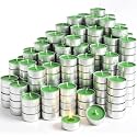 Tea Lights Candles 100 Pack, Sage Scented Tealight Candles, 4 Burning Hours