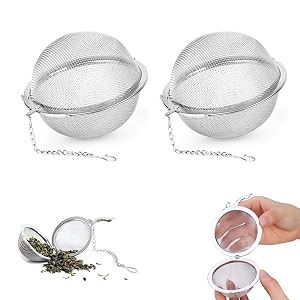 tea strainer stainless steel tea infuser ball strainer tea diffuser green tea infuser2pcssmall