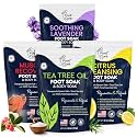 Tea Tree, Muscle Recovery, Citrus Detox, Soothing Lavender Foot Soak