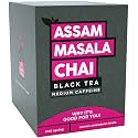 The Tea Trove Assam Masala Tea Bag (21 Tea Bags), Organic Assam Tea Bags with Cinnamon, Cardamom, Clove and Ginger for Rich and flavorful Hot Masala Chai or Iced chi Tea for Weight Loss