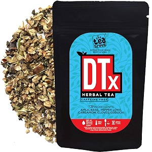 the tea trove - best organic dtx cleanse herbal tea for weight loss amp skin glow 50 gm25 cups