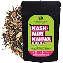 The Tea Trove - Organic Kashmiri Kahwa Green Tea for Cholesterol &amp; Weight Loss (100 g) | Green Tea Detox | Steep as Hot Kashmiri Pink Tea or Iced | Medium Caffeine (50 Cups)