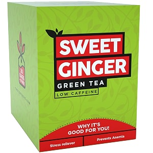 the tea trove organic sweet mint ginger tea bags for immunity cold flu  blend of green tea mint tea amp ginger tea bag brew as hot ginger green tea or iced ginger mint green tea20  1 bag