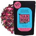 The Tea Trove Organic Tulsi Rose Tea, Chai for Stress Relief(50 Gm,50 Cups)