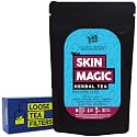 The Tea Trove Skin Magic Herbal Tea with Loose Tea Filter | Helps Skin Detox for Rich Clear Glowing Skin | Steep as Hot Skin Detox Tea or Iced Antioxidant Acne Drink | Caffeine Free (50gms, 25 Cups )
