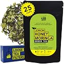 The Tea Trove Superfood Moringa Green Tea, Honey Lemon for Balanced Blood Sugar and Digestion | Steep as Hot Wellness Tea or Iced Super Green Moringa Tea | Medium Caffeine (100 Grams, 50 Cups)