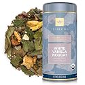 Teabloom Organic White Tea, White Vanilla Nougat Loose Leaf Tea, Sweet and Satisfying with Vanilla and Coconut, USDA Certified Organic and Kosher Certified, 1.41 oz/40 g Canister Makes 35-50 Cups