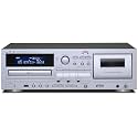 TEAC AD-850-SE Cassette Deck & CD Player with Microphone Input & Digital Recording (Silver)