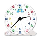 Teacher's Choice Large Plastic Demonstration Clock | Teaching Clock Perfect for Classroom Learning (White)