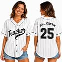 Teacher Jersey Personalized Teacher Shirts Back to School Outfits