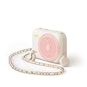 Teacher Voice Amplifier with 2 Wireless Mic & Magnetic Lavalier, Portable Voice Amplifier Personal Classroom Amplifier-Noise Canceling, 30H Working, Mini Pa System for Teaching Tour Guide Yoga (Pink)