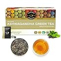 TEACURRY Ashwagandha Green Tea | 1 Month Pack | 30 Pyramid Tea Bags | Ashwagandha Green Tea For Weight Loss, Sugar Control, Stress, Cholesterol | 100% Natural Herbal Tea For Sugar Control, 100 Gm