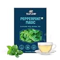 TEAFLOOR 100% Dried Peppermint Magic Tea (100 Grams) | Loose Leaf Tea for Bloating, Gas Relief, and Immunity Boosting | Caffeine-Free Mint Infusion for Digestion &amp; Relaxation