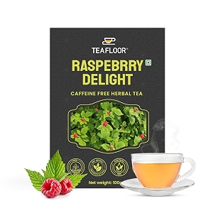 teafloor 100 dried raspberry delight green tea raspberry pregnancy tea 50 cups strengthens and tone uterus caffeine free sweet from organic stevia helps women health 200 grams