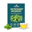TEAFLOOR 100% DRIED REFRESHING SPEARMINT LEAVES (100g) || A 100% natural, Caffeine-Free HerbaTea, is beneficial for Pcod and Pcos, Promoting Hormonal balance, Facial Hair,Acne and Relaxation ||