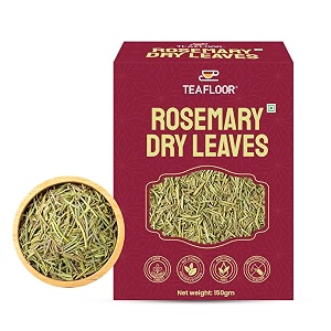 teafloor dried rosemary leaves 150 grams  hair growth and food  made with natural dried rosemary herbal tea no additives no caffeine no gluten vegan use as seasoning water amp oil 