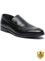 Teakwood Leathers Men Black Solid Leather Formal