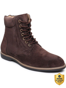 Teakwood Leathers Men Brown Solid Round Toe