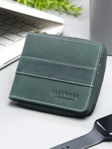 Teakwood Leathers Men Casual Green Genuine Leather