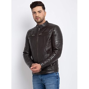 TEAKWOOD LEATHERS Men Solid Jacket
