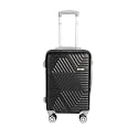 TEAKWOOD LEATHERS Unisex Blue Textured Hard-Sided Cabin Trolley Bag