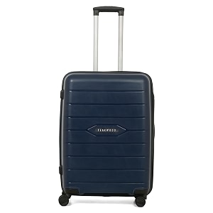 teakwood leathers unisex vibes series trolley bag  luggage polyester hard case suitcase  8 wheels trolley amp tourist bags 65 cm blue