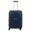 TEAKWOOD LEATHERS Unisex Vibes Series Trolley Bag | Luggage Polyester Hard Case Suitcase | 8 Wheels Trolley &amp; Tourist Bags (65 CM, Blue)