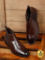 Teakwood Mens Leather Chelsea Boots With Mid