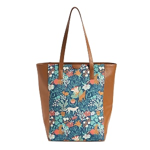 teal by chumbak office tote bag for women  stylish shoulder bags for college  professional canvas tote bag  laptop-friendly college bag