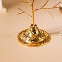 Gold Metal Bird Tree T-Light Candle Holder (1 Pc) | Decorative T-Light Stand for Home Décor, Diwali &amp; Festive Table Centerpiece | Height 22 cm | Base 10 x 10 cm