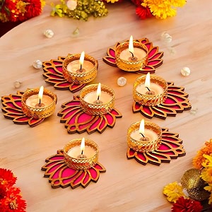 tealight candle holder for home decor  christmas candle holders  reindeer shadow tea light decoration festival decoration  decorative diya tealight candle q