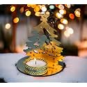 Handmade Lotus Tealight Candle Holder Set of 4 - Diwali Decor Items for Elegant Diwali Decoration for Home, Navratra, Lotus Decoration Items Diwali Decor to Tea Light Candle Holder (MO-0QG2-ALNK)