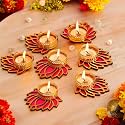 Tealight Candle Holder for Home Decor | Christmas Candle Holders | Reindeer Shadow Tea Light Decoration |Festival Decoration | Decorative Diya Tealight Candle (q)