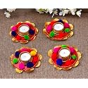 Tealight Candle Holder for Home Decor | Christmas Candle Holders | Reindeer Shadow Tea Light Decoration |Festival Decoration | Decorative Diya Tealight Candle (.*)