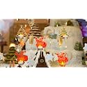 Tealight Candle Holder for Home Decor | Christmas Candle Holders | Reindeer Shadow Tea Light Decoration |Festival Decoration | Decorative Diya Tealight Candle (c)