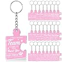 Team Appreciation Gifts Bulk Thank You Keychains for Coworkers