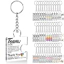Team Appreciation Gifts Bulk Thank You Keychains for Coworkers