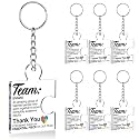 Team Appreciation Gifts Bulk Thank You Keychains for Coworkers