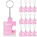 Team Appreciation Gifts Bulk Thank You Keychains for Coworkers