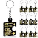 Team Appreciation Gifts Bulk Thank You Keychains for Coworkers