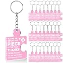 Team Appreciation Gifts Bulk Thank You Keychains for Coworkers