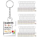 Team Appreciation Gifts Bulk Thank You Keychains for Coworkers